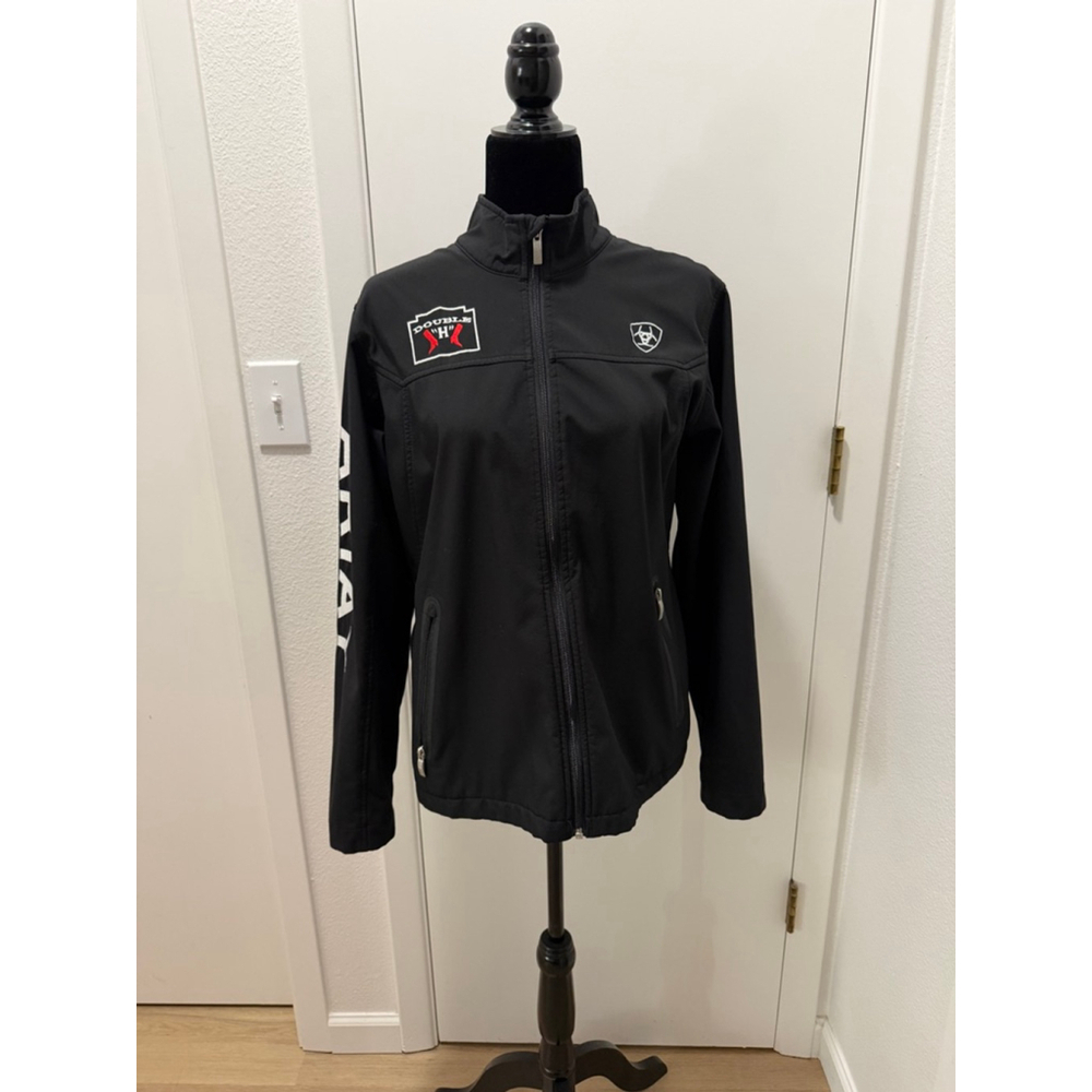 Ariat Double H Western Softshell Jacket XL Black Full Zip Rodeo Ranch Coat